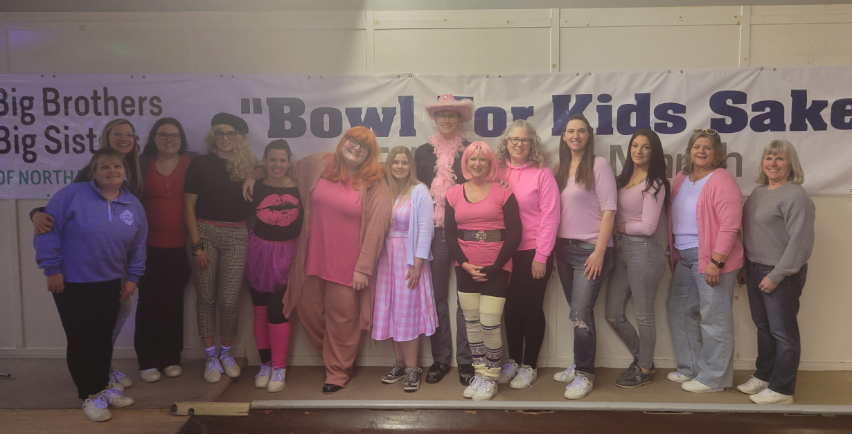 The Edge Mutual and Crewson Insurance bowling teams